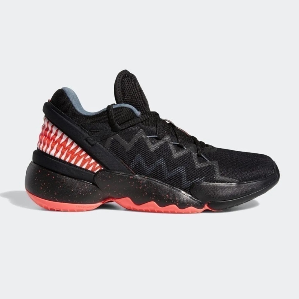 MARVEL ADIDAS D.O.N. ISSUE #2 VENOM BLACK RED Sneakers FW8749 sz 5.5